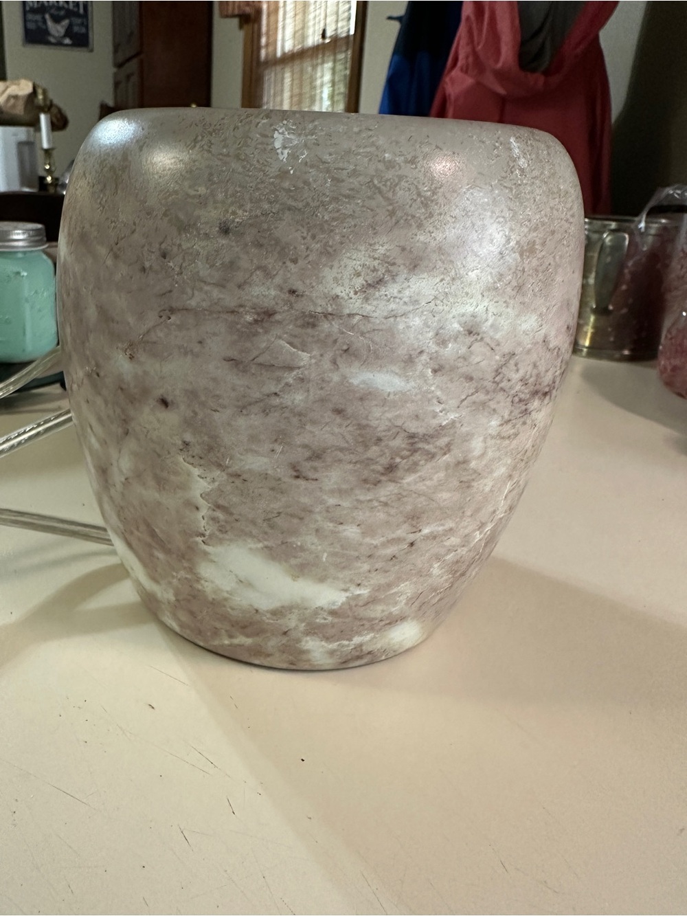 Yankee Candle Scenterpiece Electric Easy Meltcup Warmer Marble Design Tested